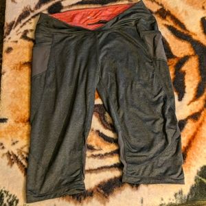 tangerine, large active short leggings